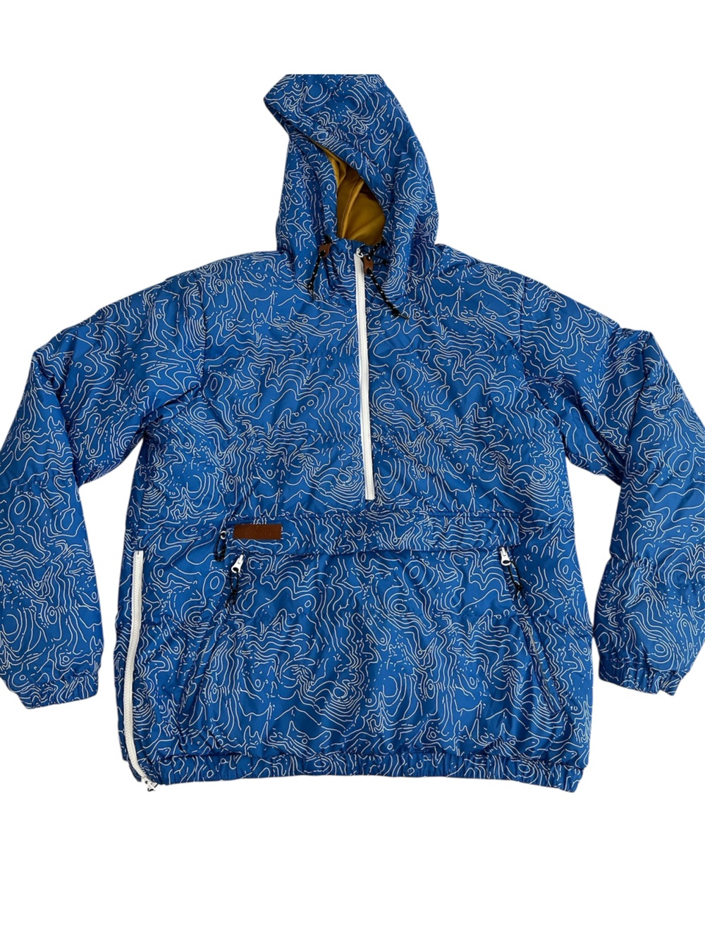Kavu Blue hooded wind jacket packable